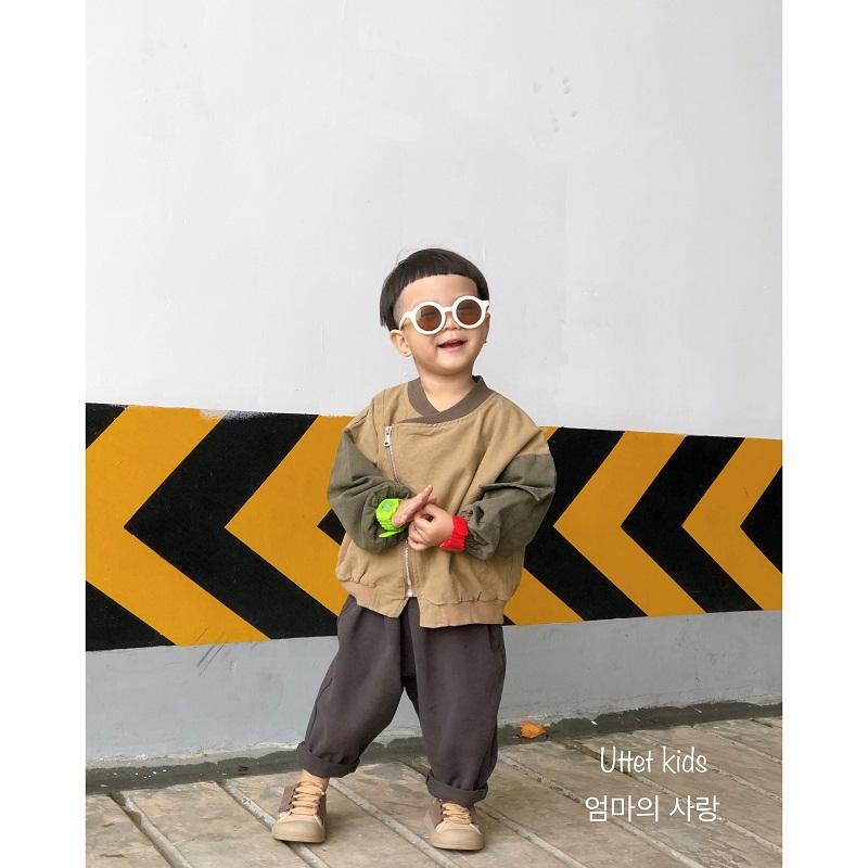 ÁO KHOÁC KAKI BOMBER PHONG CÁCH HÀN QUỐC DÀNH CHO BÉ GÁI VÀ BÉ TRAI 1530