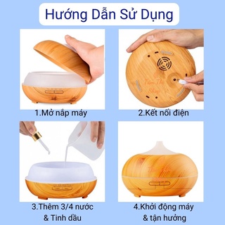 Máy Sông Tinh Dầu Bí Ngô 550ml Cỡ Lớn Cao Cấp Đuổi Muỗi &amp; Côn Trùng Tỏa Hương Tạo Ẩm Cho Phòng Ngủ Và Phòng Spa
