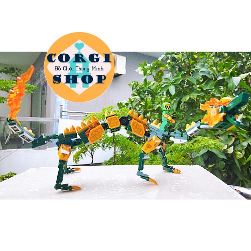 Lego Robot Thần Thú Metal Mech Từ 4 Thần Thú, Chất Liệu Nhựa ABS, Kích Thước 24x19x19cm