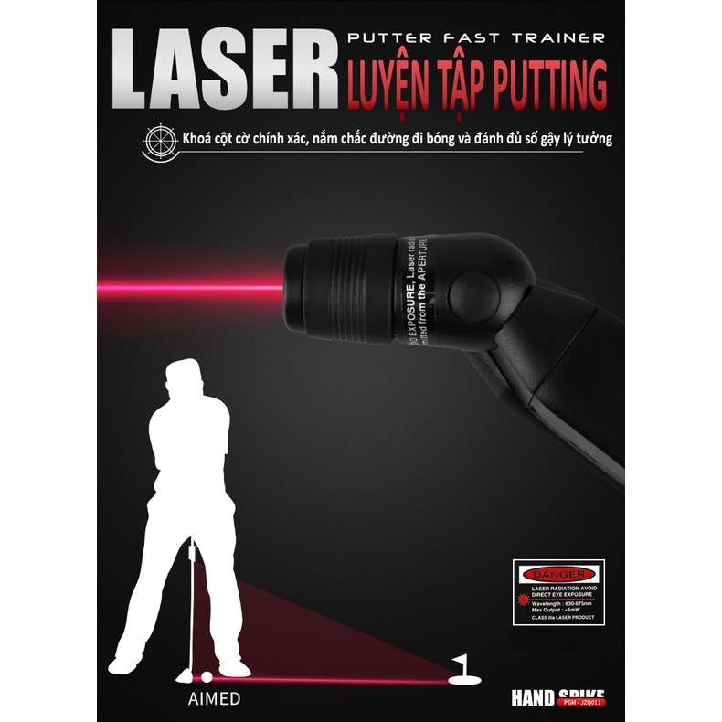 Dụng cụ soi laser tạo đường tập putt - pgm jzq011