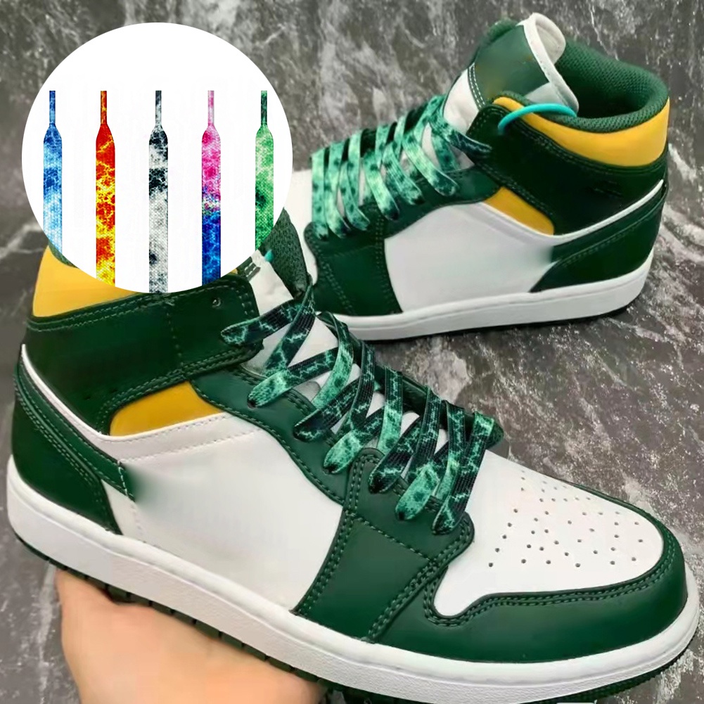 Dây Giày Co Giãn Màu Gradient Cầu Vồng Xu Hướng