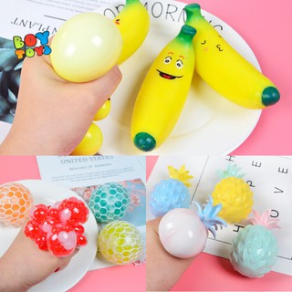 Đồ chơi mềm dẻo Squishy Mochi hoa quả dễ thương, xả stress giải tỏa căng thẳng