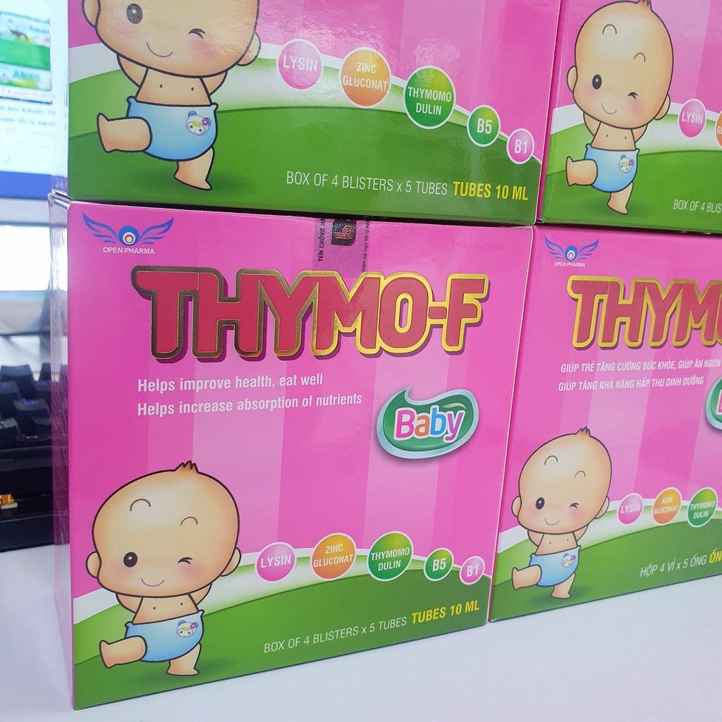 Thymo-F - Bổ sung Acid amin, vitamin giúp hỗ trợ miễn dịch. Kích thích ăn ngon, ngủ tốt