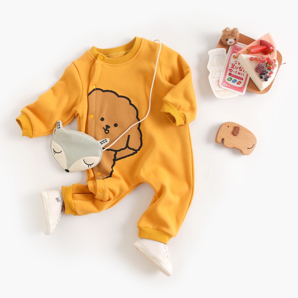 Bộ Áo Liền Quần Sanlutoz Bằng Vải Cotton Thời Trang Dành Cho Bé Mùa Đông