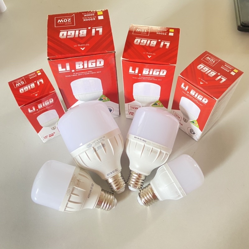 Bóng đèn LED 60w bulb trụ siêu sáng tiết kiệm điện bầu kín chống nước BH 2 năm đổi mới - Bóng led G8 - Libigd