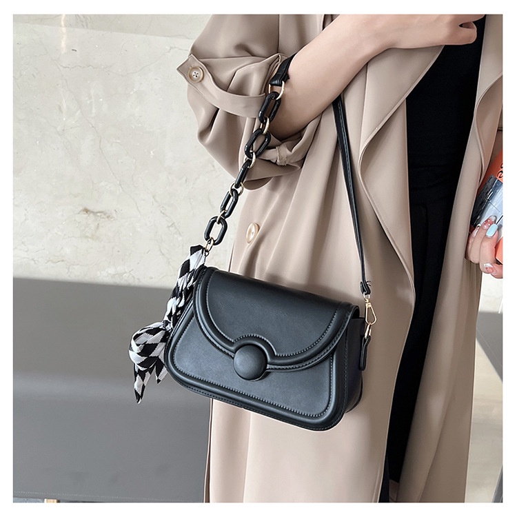 Túi Đeo Vai Hình Vuông Cỡ Nhỏ Phối Dây Đeo Sợi Xích Thời Trang Mùa Hè 2022 Cho Nữ