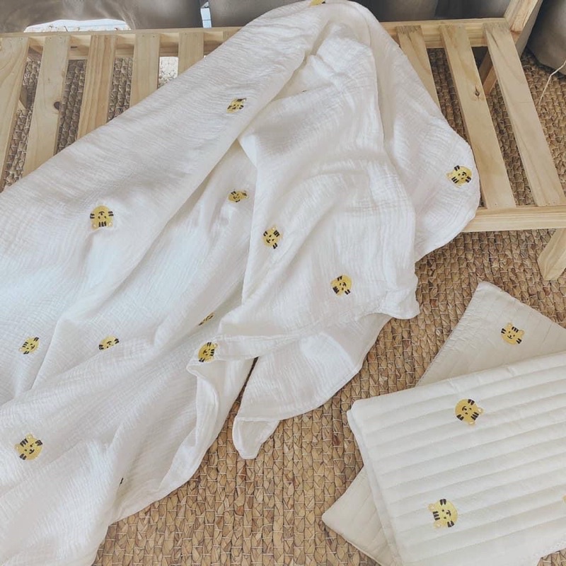 Chăn gạc organic monona đa năng kích thước 85*135cm cho bé
