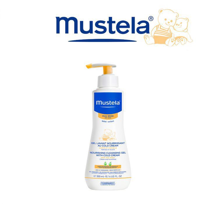 Mustela Gel tắm dành cho bé da khô Mustela Nourishing Cleansing Gel with Cold Cream – 300ml
