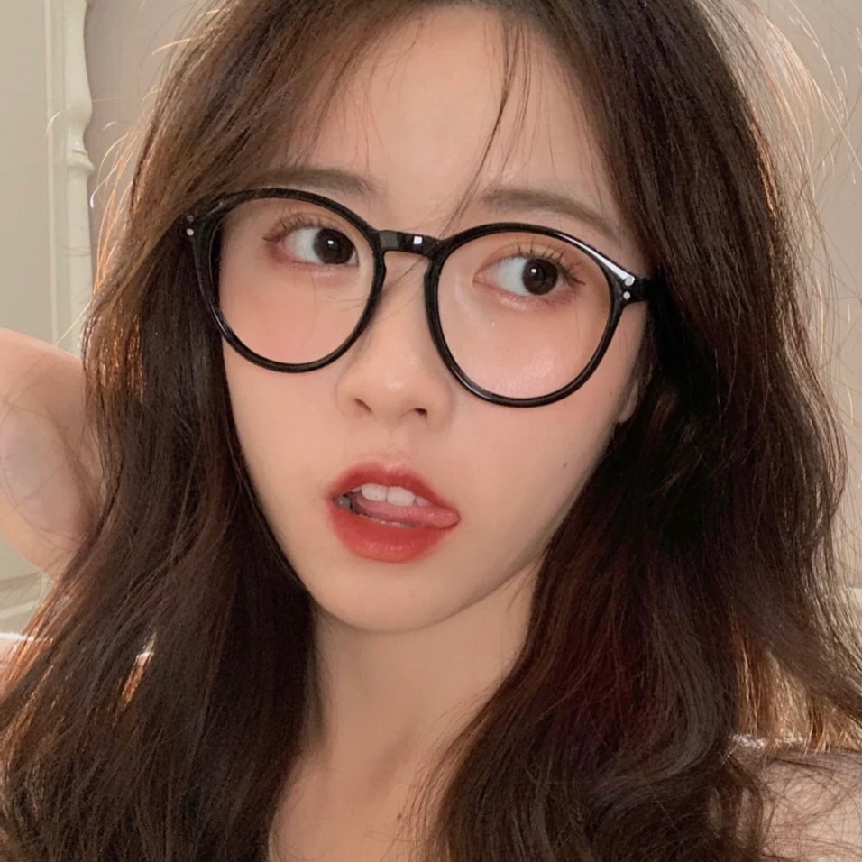 Kính giả cận thời trang mắt tròn phong cách Ulzzang đẹp giá rẻ, kính mát nam nữ thay được tròng cận 076