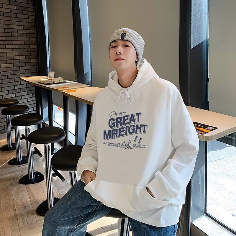 Kích Thước M-8XL. Áo hoodie Tay Dài Dáng Rộng In Chữ Tiếng Anh Đơn Giản Thời Trang Thu Đông 2022
