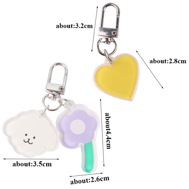 Móc Khóa Hình Đám Mây Và Hoa Thời Trang Đa Năng