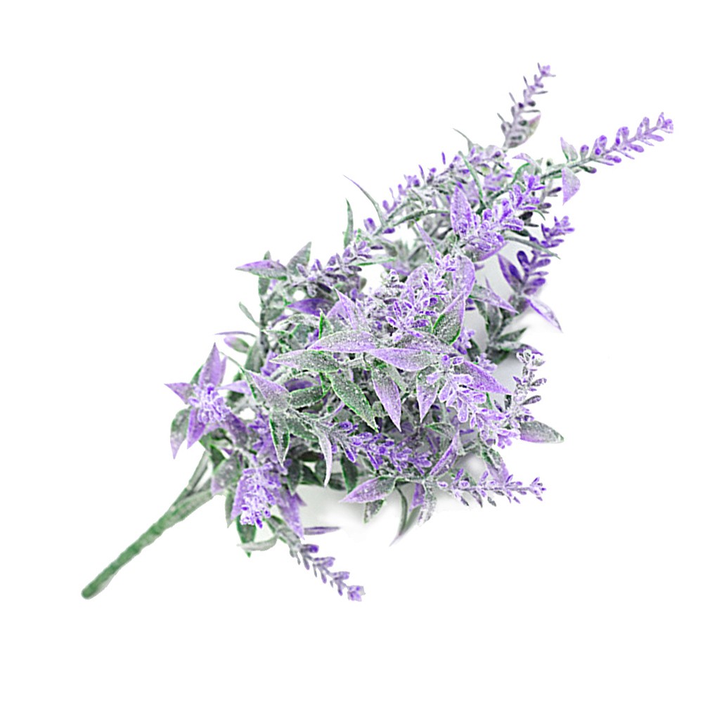 Hoa oải hương nhân tạo bằng nhựa và vải xinh xắn trang trí nội thất