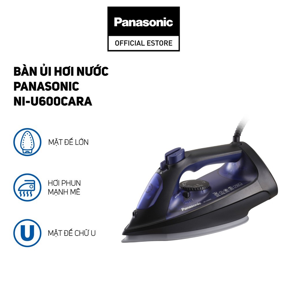 Bàn Ủi Hơi Nước Panasonic NI-U600CARA - Bảo Hành 12 Tháng - Hàng Chính Hãng  | Shopee Việt Nam