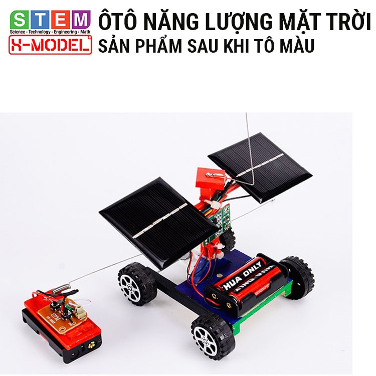 Đồ chơi sáng tạo STEM ôtô năng lượng mặt trời X-MODEL ST65 cho bé, Đồ chơi DIY[ Giáo dục STEM, STEAM]