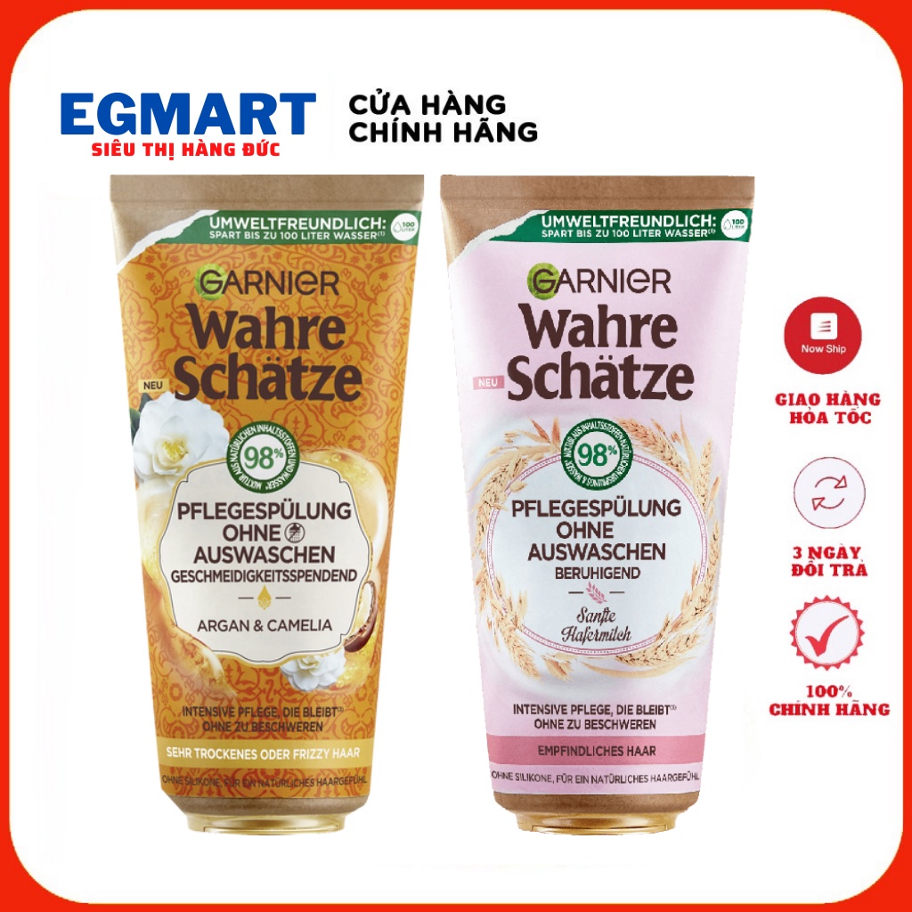 Dầu xả khô Garnier Wahre 200 ml chăm sóc mái tóc hư tổn - Hàng Đức
