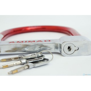 Khoá U chống trộm màu đỏ - Aminao LK606