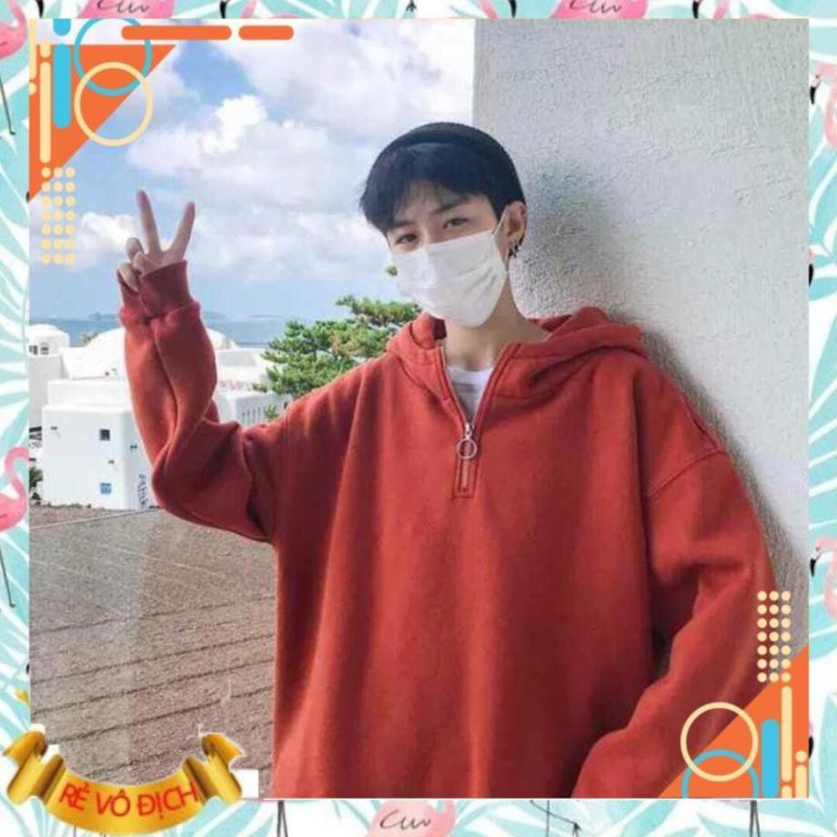 [Mặc là Auto Đẹp] Áo Hoodie Trơn Phối Zip 3 Màu Giá Rẻ AA
