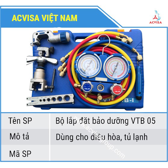 Bộ Đồ Lắp Đặt Và Bảo Dưỡng Value Model VTB - 05 - I