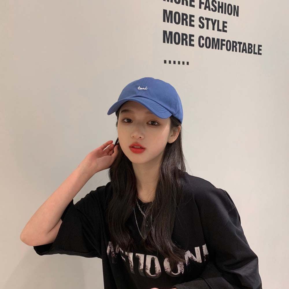 Mũ lưỡi trai thể thao thêu chữ nhiều màu sắc phong cách Hàn Quốc cho nam và nữ