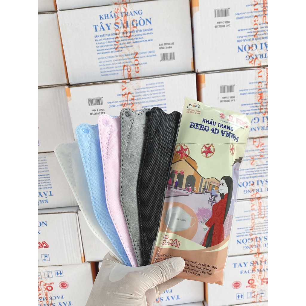 Khẩu trang cao cấp 4D KF94 Hàn Quốc công ty Tây Sài Gòn