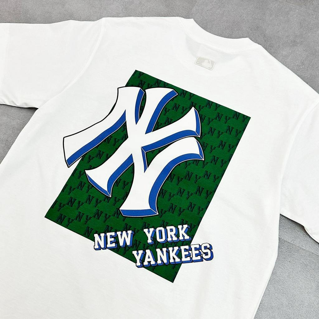 Áo Thun MLB Monotive Overfit Short Sleeve T-Shirt New York Yankees White