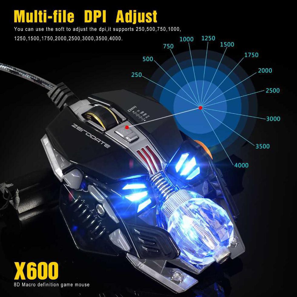 Chuột Quang Gaming Có Dây 2500 Dpi J-Fast Guaranteed | BigBuy360 - bigbuy360.vn