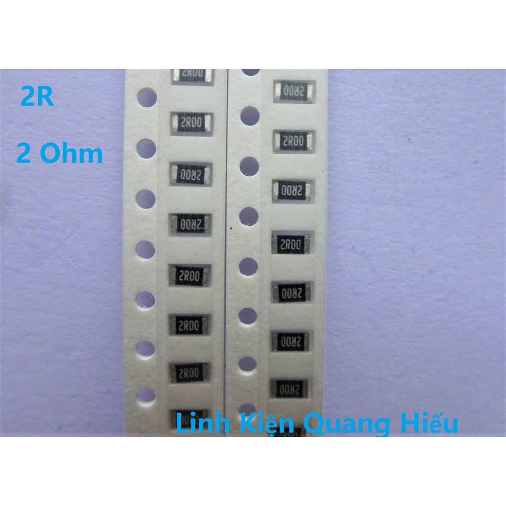 Điện trở dán 2 Ohm 2,4 Ohm 4,7 Ohm 10 Ohm 18 Ohm 330 Ohm 470 Ohm 1206 1% 1/4W