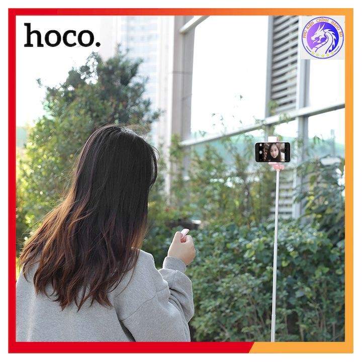 [Mã ELMSBC giảm 8% đơn 300k] GẬY CHỤP HÌNH SELFIE BLUETOOTH KÈM REMORE HOCO K10B-DÀI 1.6M