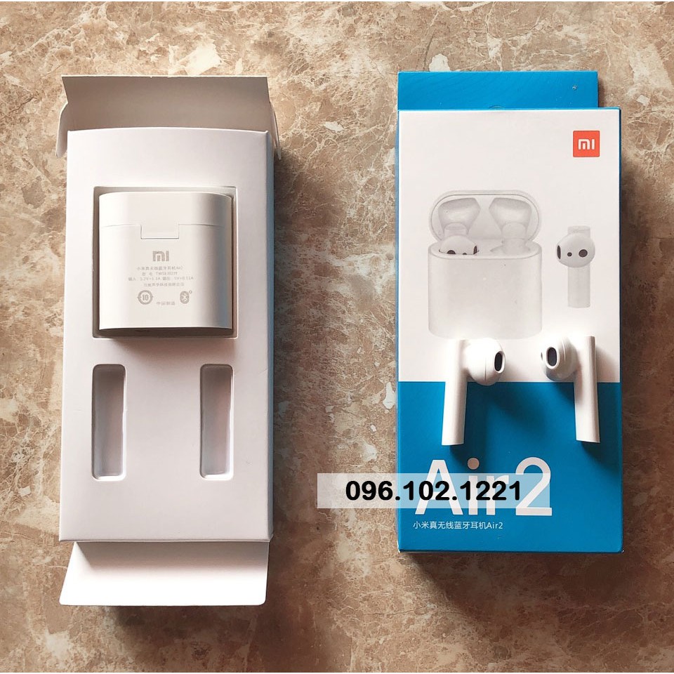 Tai Nghe bluetooth 5.0 Air 2 TWS Tự Động Kết Nối, Siêu Nhẹ, Dùng Cho Cả Android &amp; IOS - Nghe nhạc 4h