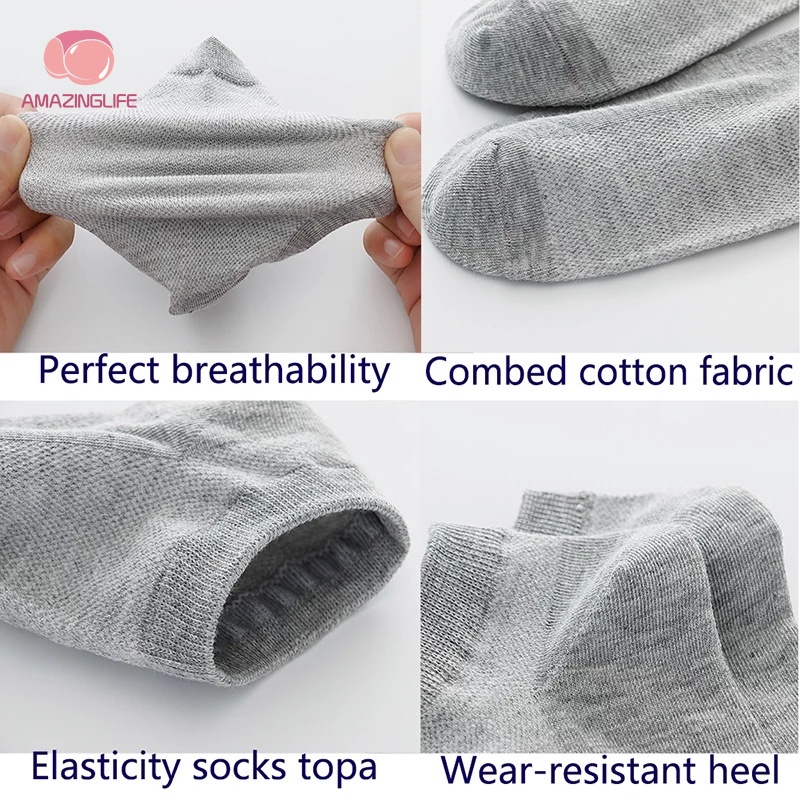 1 Đôi Vớ Dệt Kim Mỏng Thoáng Khí Chống Trượt Thấm Hút Mồ Hôi Thời Trang Xuân Hè Cho Nam