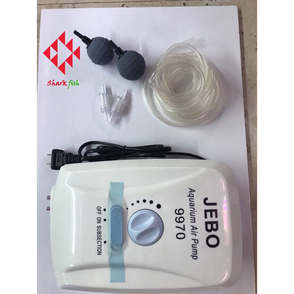 Máy oxi tích điện jebo 9970 cho hồ cá canhr2 vòi-máy sủi oxy tích điện jebo 9970 êm cho hồ cá