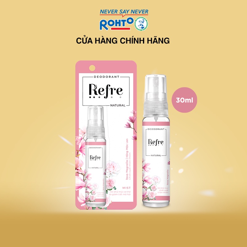 Xịt Khử Mùi Refre Natural 30ml