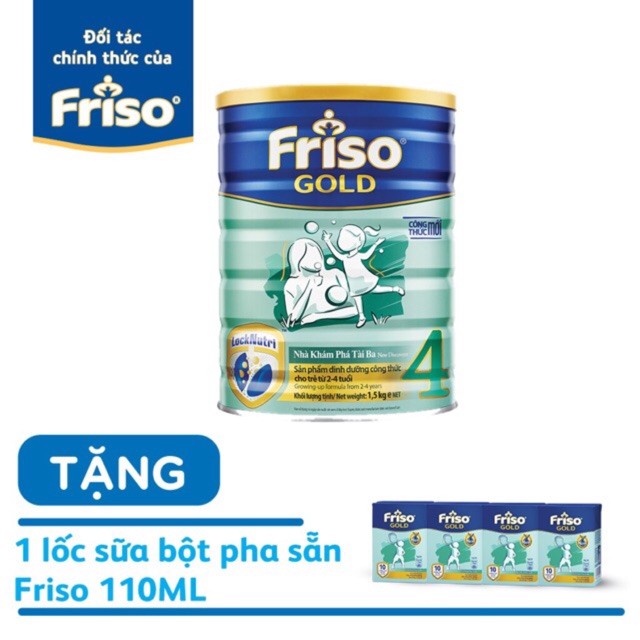 (HCM)Sữa Bột Friso 4 Lon 1500g