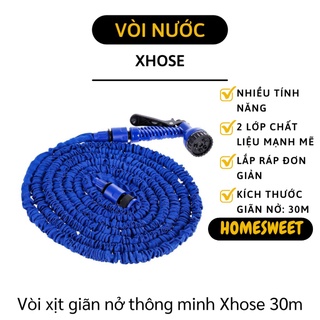 Vòi xịt tăng áp - vòi tưới cây, rửa xe tự giãn nở xhouse 30m 2131