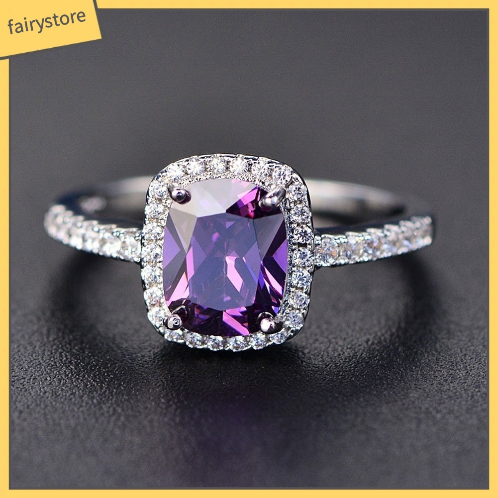 Nhẫn đính đá nhiều màu sang trọng cho nữ