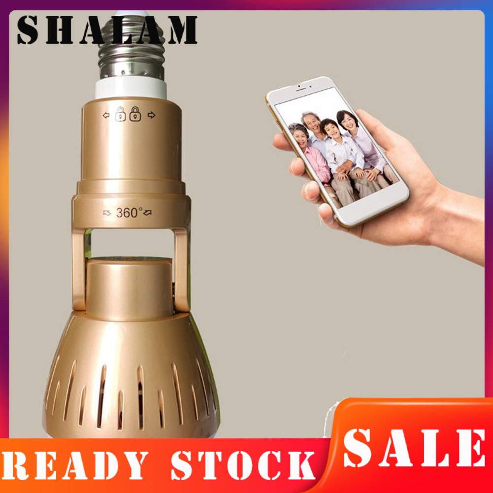 Camera An Ninh E27 Xoay 360 Độ Điều Khiển Từ Xa