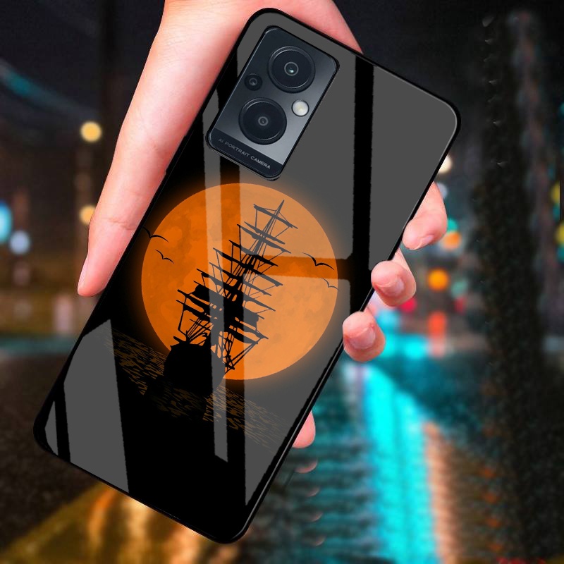 Ốp Lưng OPPO RENO 7 4G, RENO 7 5G, RENO 7Z 5G mặt kính cường lực cao cấp thiết kế riêng