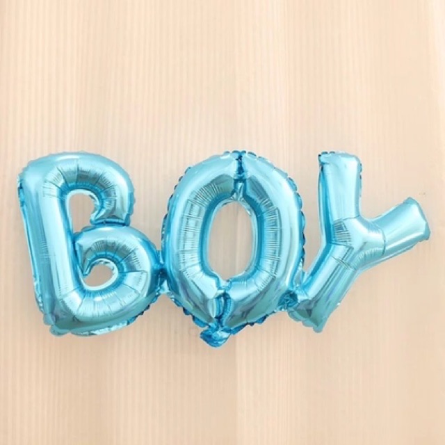 [Tặng quà] Bóng chữ BOY, GIRL tặng kèm bóng vương miện