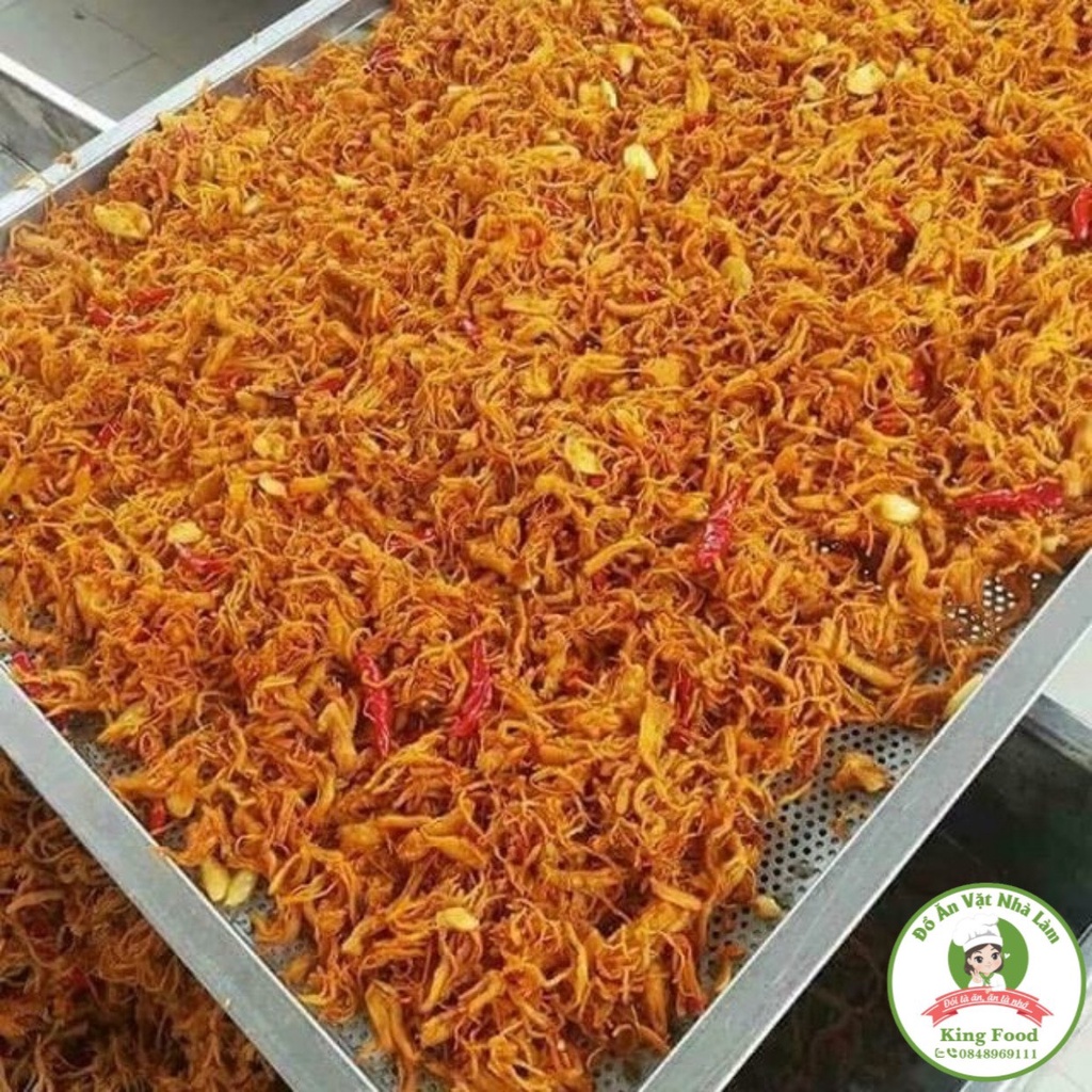 Khô gà bơ tỏi LOẠI NGON , túi zip 100gr| KingFood - Thế Giới Đồ Ăn Vặt - Đồ Ăn Vặt Hà Nội