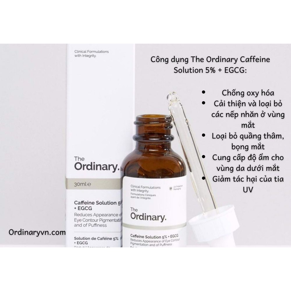 Serum The Ordinary Caffeine Solution  5% + EGCG Giảm Quầng Thâm Và Bọng Mắt. | BigBuy360 - bigbuy360.vn