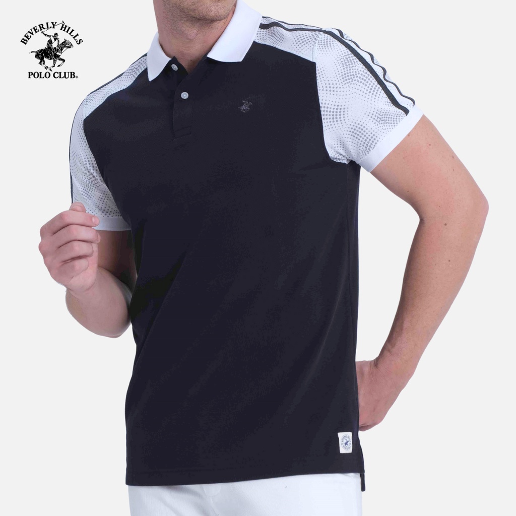 Beverly Hills Polo Club - Áo polo Ngắn tay Nam Regularfit Đen BK- BHPC PMRSS20TL119