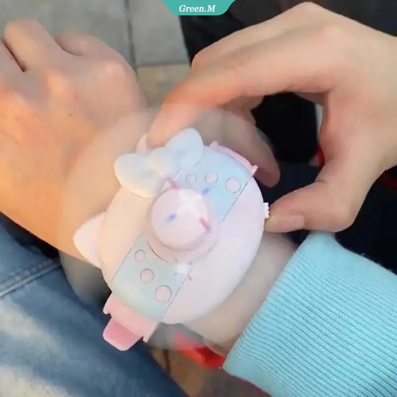 SANRIO Phụ Kiện Quạt Usb Đeo Cổ Tay Hình Đồng Hồ Hello Kitty Dễ Thương Sáng Tạo Cho Bé Gái [GM]