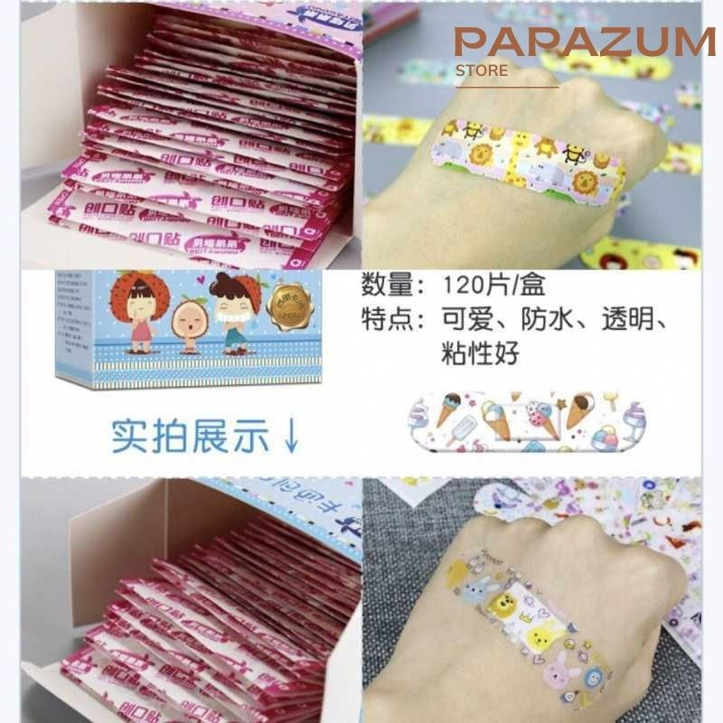 Hộp 120 miếng băng y tế urgo họa tiết hoạt hình dễ thương PAPAZUM 8239499524