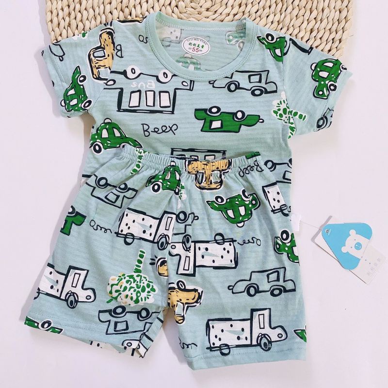Sale nhỡ ! ! Bộ cotton tre cho bé trai v bé gái - Hàng Quảng Châu