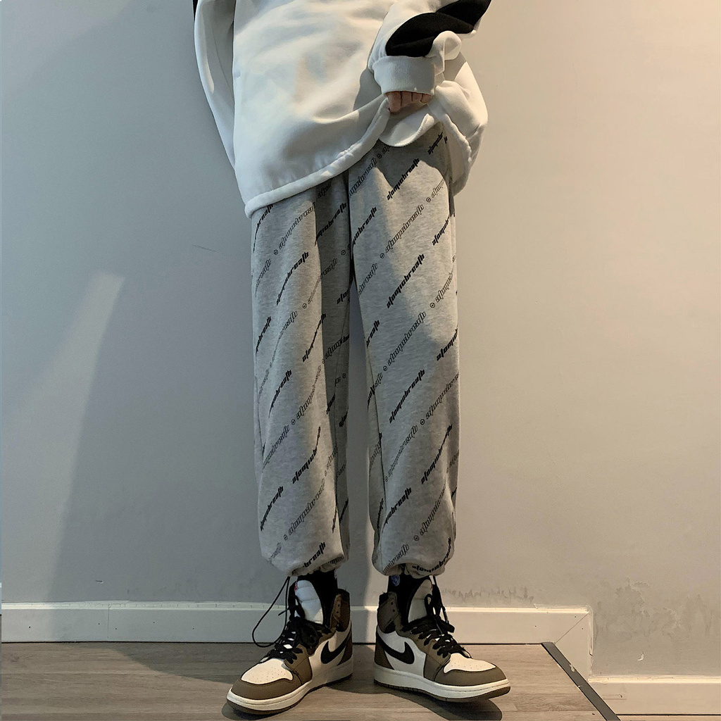 Quần ống rộng họa tiết cá tính thời trang cho nam
