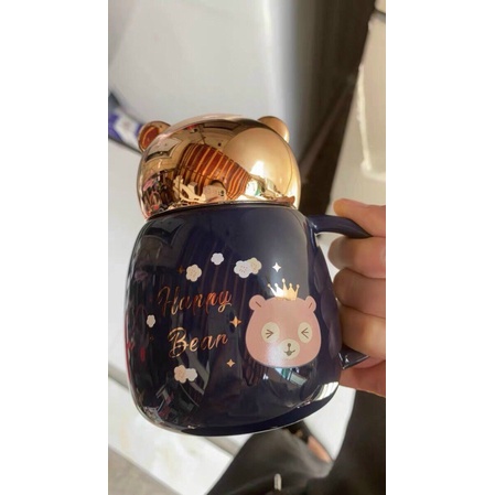 LY GẤU BẰNG SỨ SIÊU DỄ THƯƠNG-PHA CÀ PHÊ, TRÀ HAY Ủ CHÁO