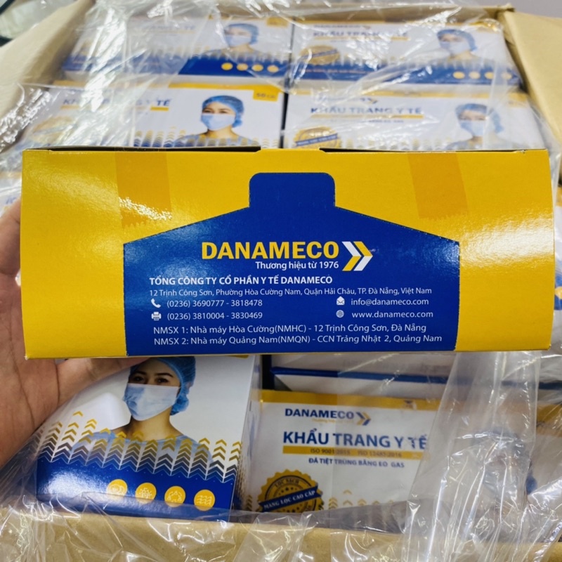 Khẩu trang Y TẾ Danameco - Hàng đóng riêng chính hãng 100% ĐÃ TIỆT TRÙNG