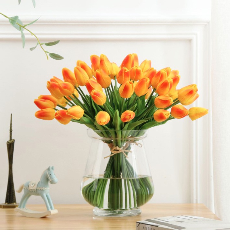 Bó Hoa Tulip Giả Trang Trí Nhà Cửa / Tiệc Cưới