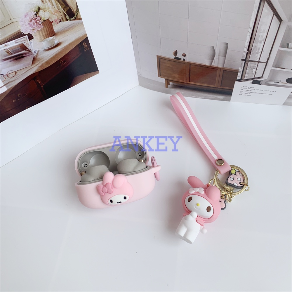 Sony WF1000-XM3 WF1000-XM4 LinkBuds S WF-LS900N L900 SP800N Vỏ Bảo Vệ Hộp Sạc Tai Nghe Bằng Silicon Chống Sốc Chống Thấm Nước Thiết Kế Hoạt Hình Dễ Thương