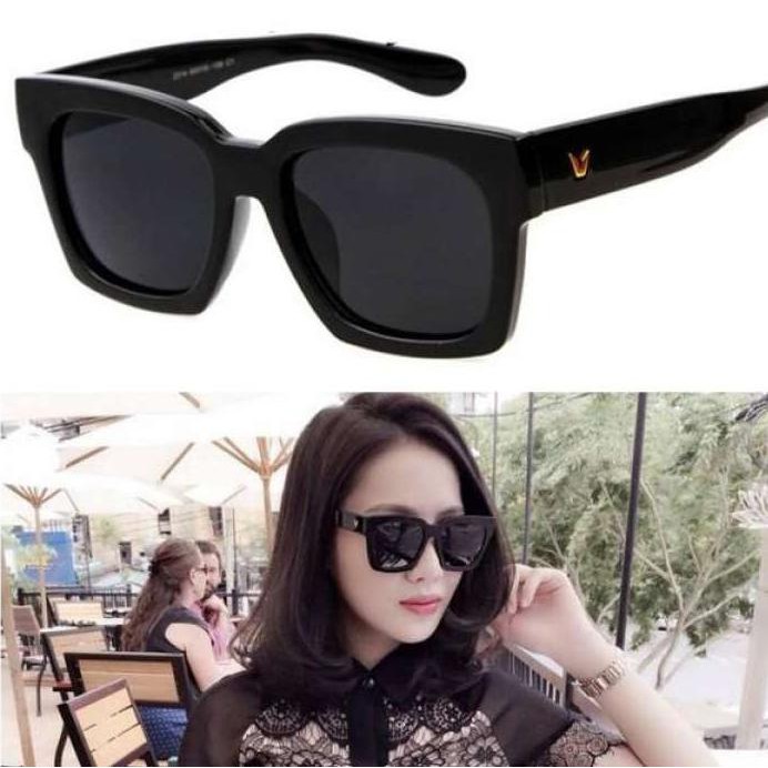 Kính mát thời trang nữ cao cấp siêu sang chảnh - Mắt kính nữ chống tia UV  - Tặng kèm túi da + Khăn lau